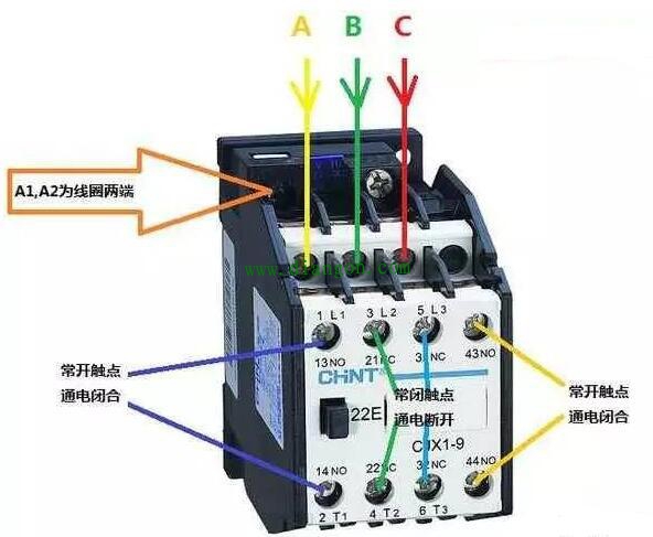 交流接触器常开常闭编号规则 