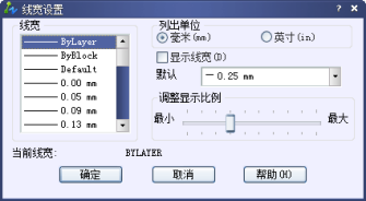 中望CAD图层线宽改不了怎么办