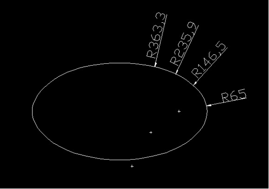 中望CAD里面给椭圆标注半径的方法