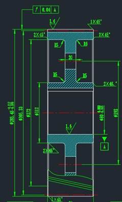 中望CAD绘制齿轮零件图
