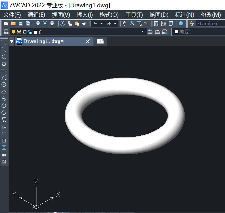 CAD如何绘制圆环体？