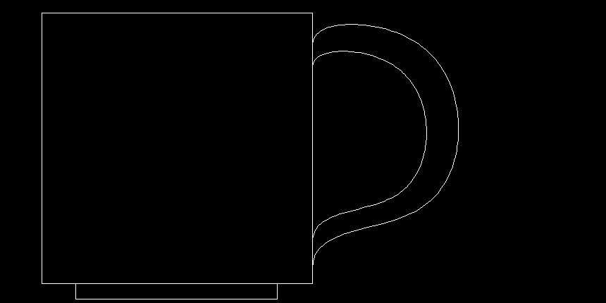 CAD中如何绘制咖啡杯？