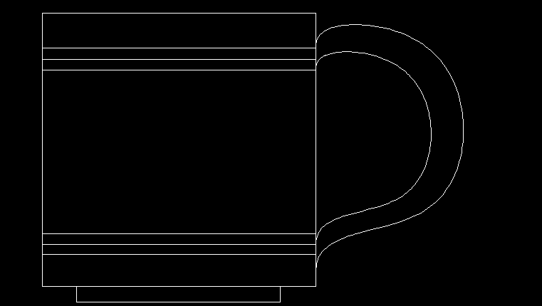 CAD中如何绘制咖啡杯？