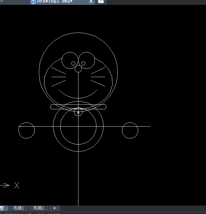 CAD绘制哆啦A梦的步骤