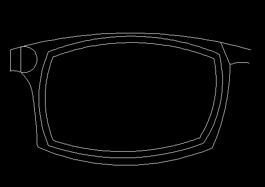 CAD怎样画一副眼镜？