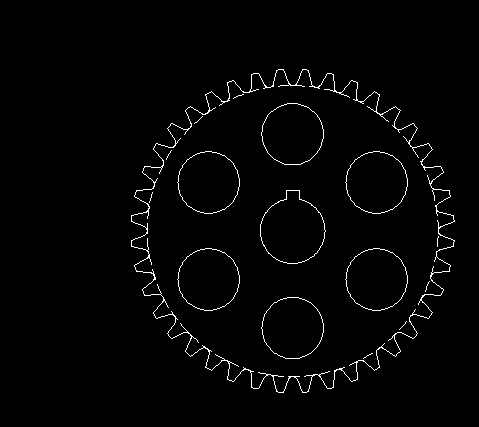 CAD绘制大链轮