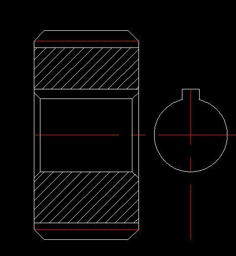 CAD如何绘制大齿轮剖视图？