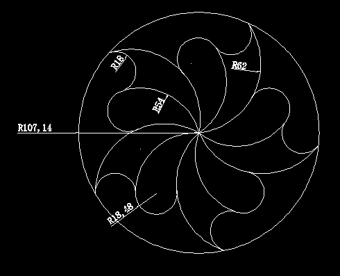 CAD绘制关于圆的创意图形（12）