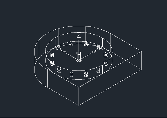 CAD绘制三维闹钟