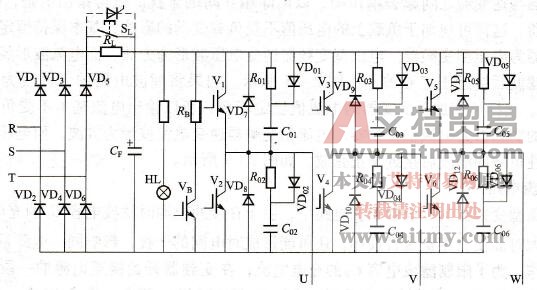 变频器主电路的整流器（交-直）工作原理