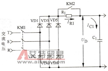 怎样理解变频器整流桥与滤波电容器之间连接电