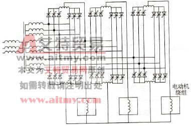 输出星形联结方式的三相交-交变频电路