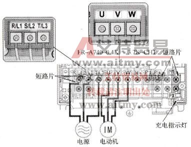 三菱FR-A740变频器的主回路接线技术方法