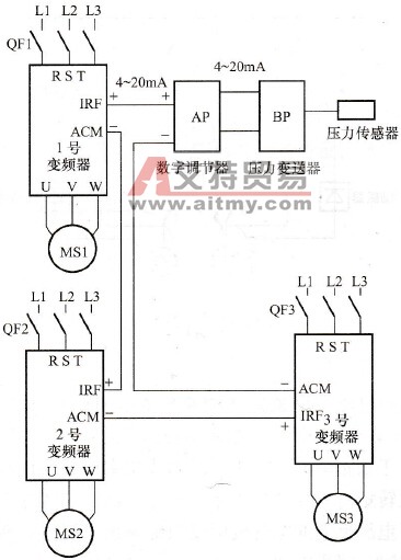 多台电动机变频控制中不用比例给定器实现多台