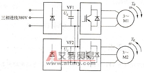 共用直流母线方式的工作原理
