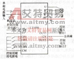 LT1000系列络筒机专用变频器接线图