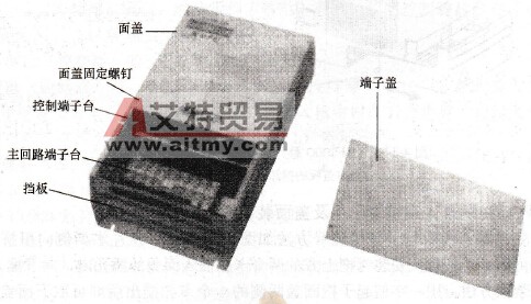KVFC变频器C、D型机端子盖及盖面装取图
