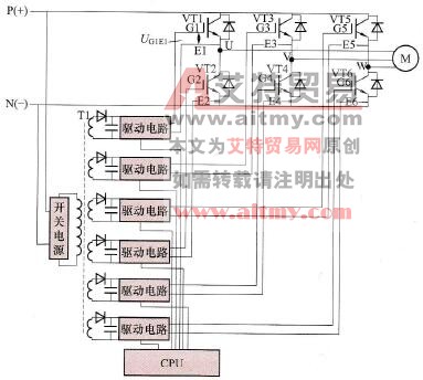 变频器驱动电路与其他电路的连接