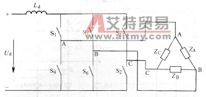 三相电流型逆变器的基本电路