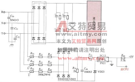 变频器三相输入电压检测电路及检修技术方法