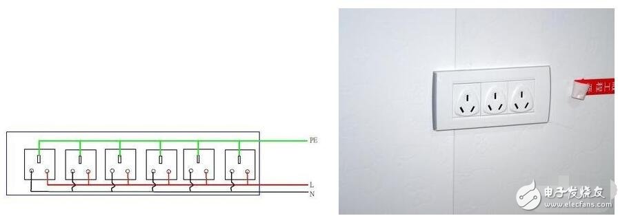 墙壁开关怎么接线_墙壁开关插座安装图解_灯单开关接插座接线图