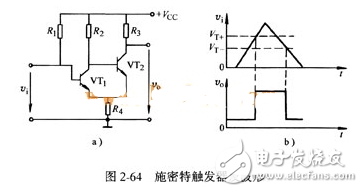 施密特触发器的基本原理_施密特触发器电路工作原理详解_555定时器组成施密特触发器