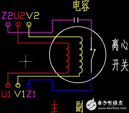 单相电机的电容接线方法图解