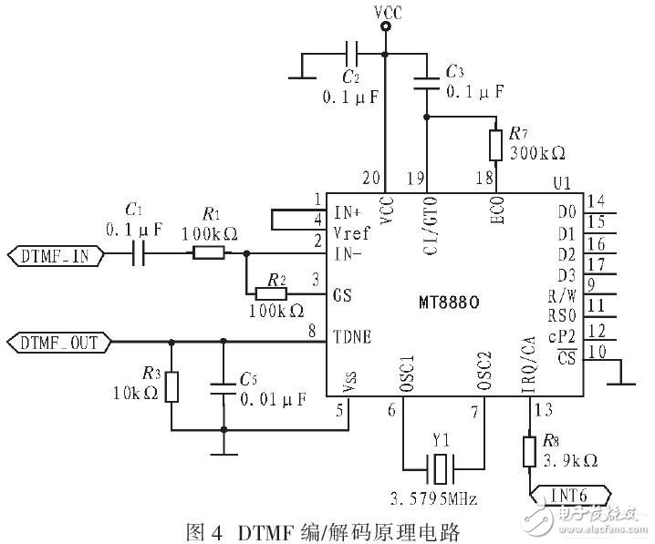 采用DTMF语音身份识别播放系统电路设计