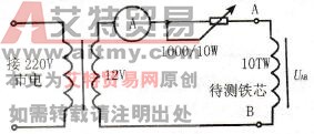 采用电流表确定变压器铁芯的每伏匝数