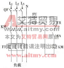 热继电器作限电保护电路