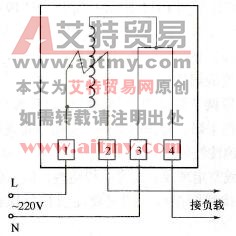 DD17型单相跳入式电度表的接线