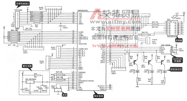 图5-41变频空调器室外机控制电路