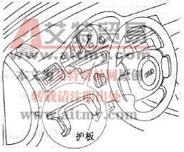 桑塔纳2000轿车带控制单元组合仪表的拆装