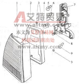 桑塔纳2000轿车尾灯维修技术方法