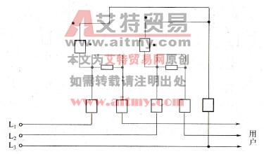 三相无功正弦表的接线