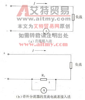 直流电流表的接线