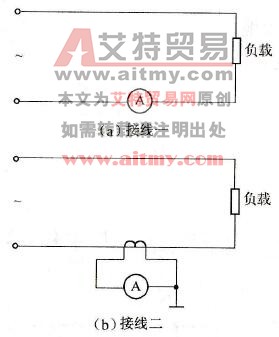 电磁式交流电流表的接线