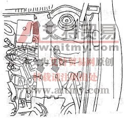 桑塔纳2000轿车发动机室内的电缆通道拆装技术方法