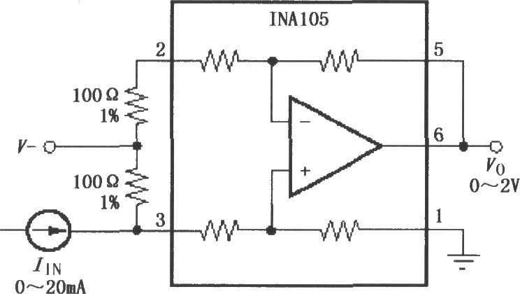 电流-电压转换电路(INA105)