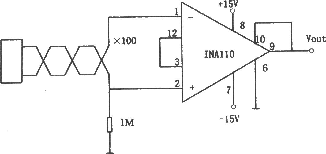 INA110构成的信号源浮动的仪用放大器