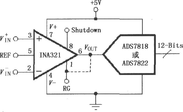 由INA321／322构成的直接驱动电容性输入的A／D变换