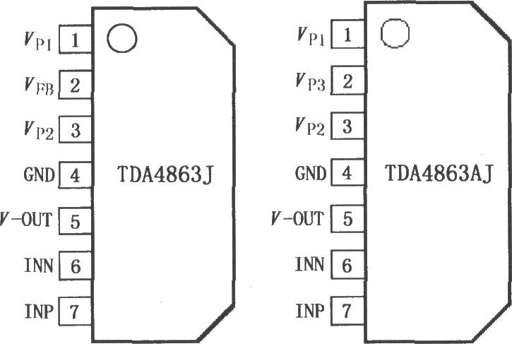 垂直偏转放大器TDA4863J／4863AJ