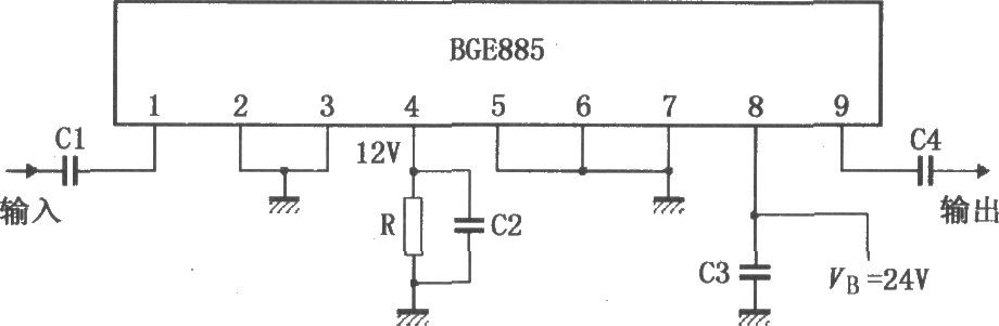 860MHz增益上拉放大器BGE885