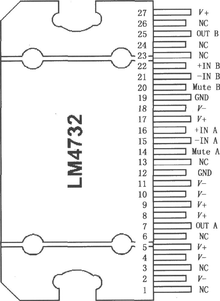 具有静音模式的立体声音频功率放大器LM4732