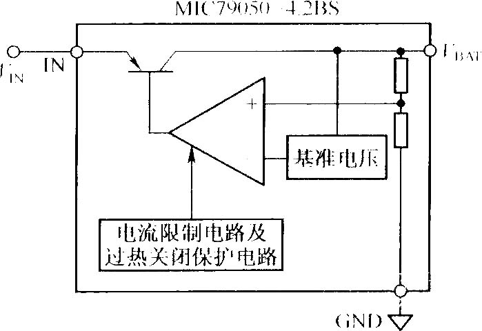 MIC79050-4.2BS的内部结构框图