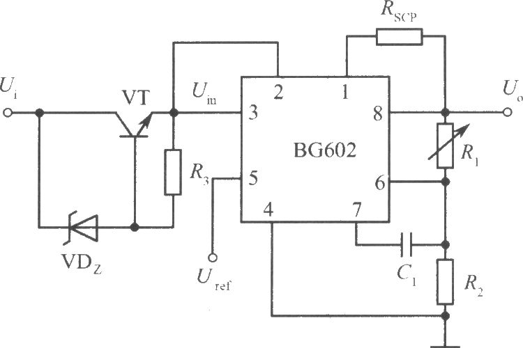 高输入电压集成稳压电源电路之二(BG602)