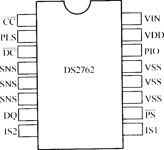 DS2762的引脚排列图
