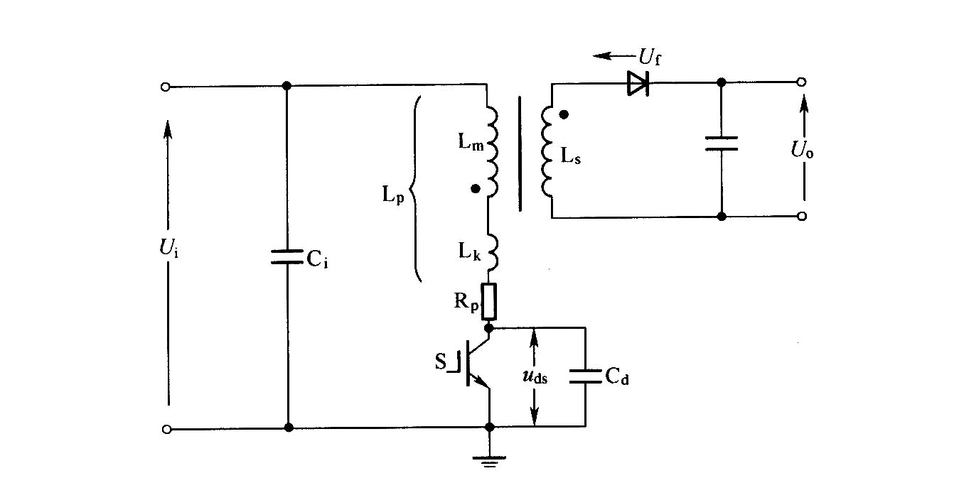 准谐振软开关反激变换器原理图