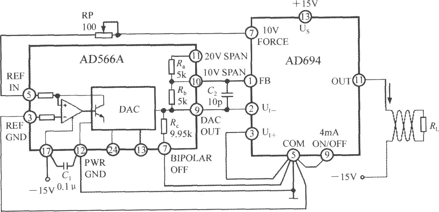 多功能传感信号调理器AD694用作数／模