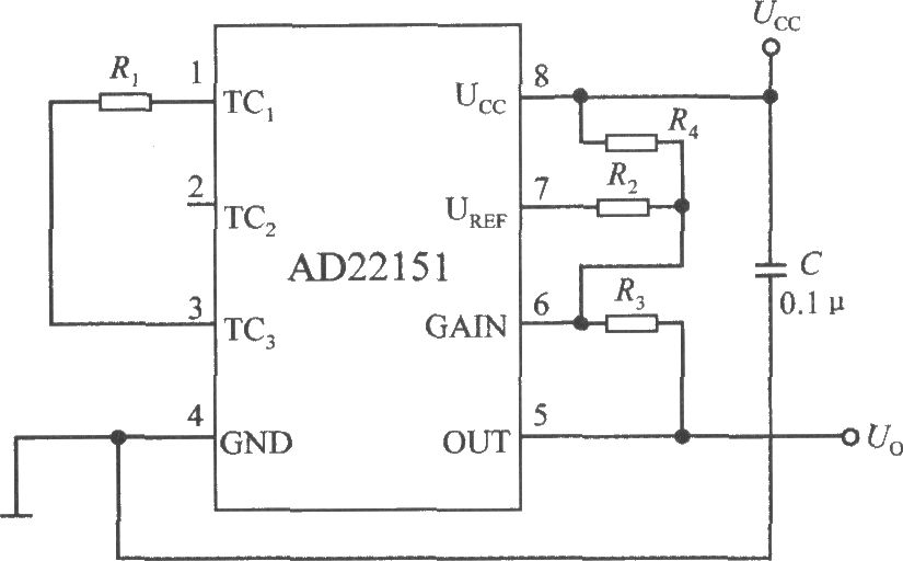 <b>由线性输出集成磁场传感器AD22151构成的单极性模</b>